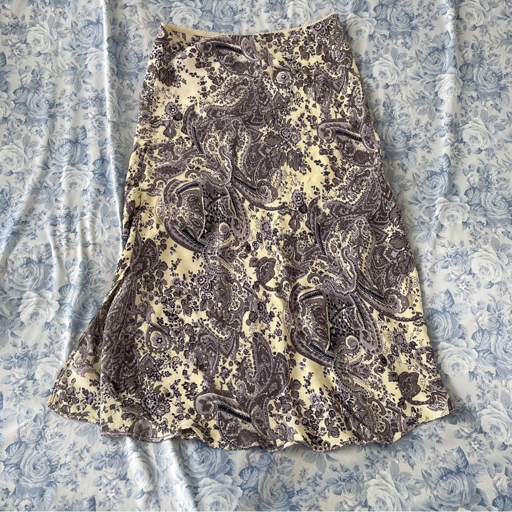 Vintage Y2K 90s Skirt Medium Print Skirt Fairy Core Aesthetic Hippy Angelic Cute